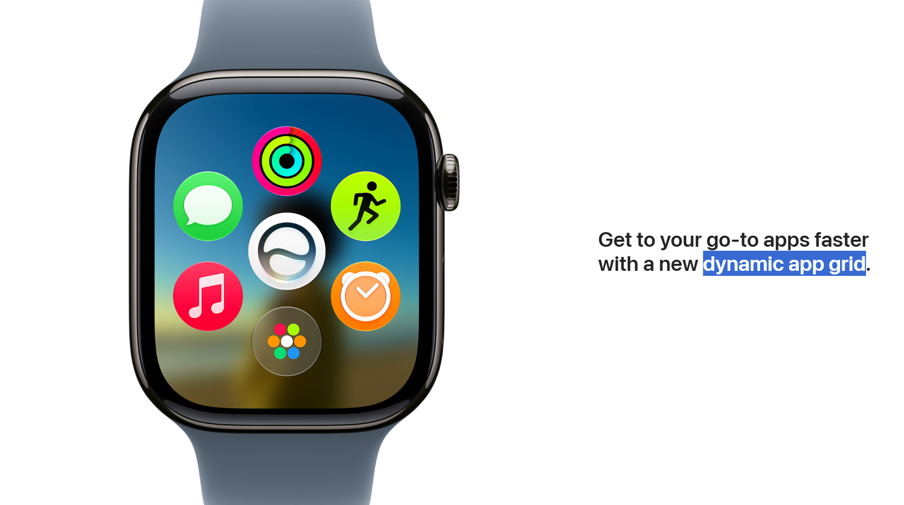 watchOS "dynamic app grid" 功能介绍 Keynote